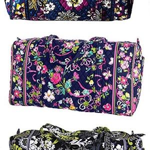 Beautiful large Vera Bradley duffel bag-ribbons